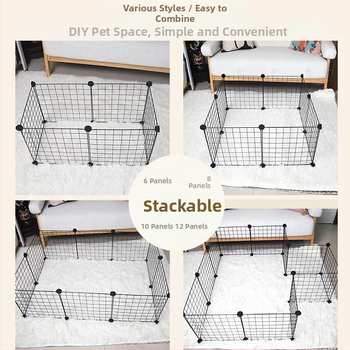 Ελαφρύ, πολυλειτουργικό κλουβί για κατοικίδια, φέρον ευέλικτο μικρό, μεσαίου μεγέθους φράχτη για σκύλους, γάτες και κουνέλια