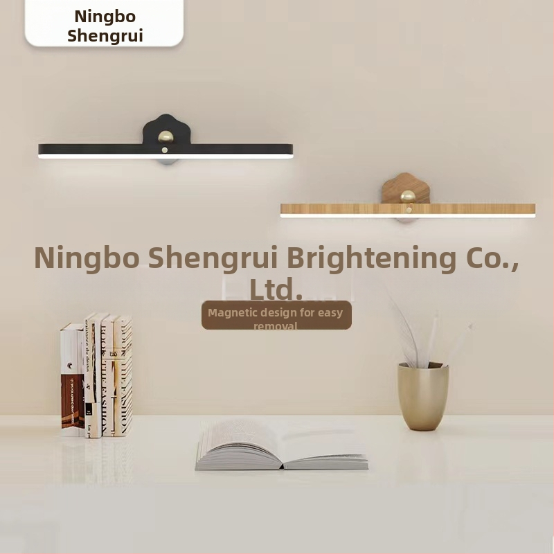 Piiriülene pöörlev kolmevärviline öövalgusti seinale paigaldatav lamp täitevalgus magnetiline meigipeegli lamp puutetundlik lamp lahtivõetav kapilamp