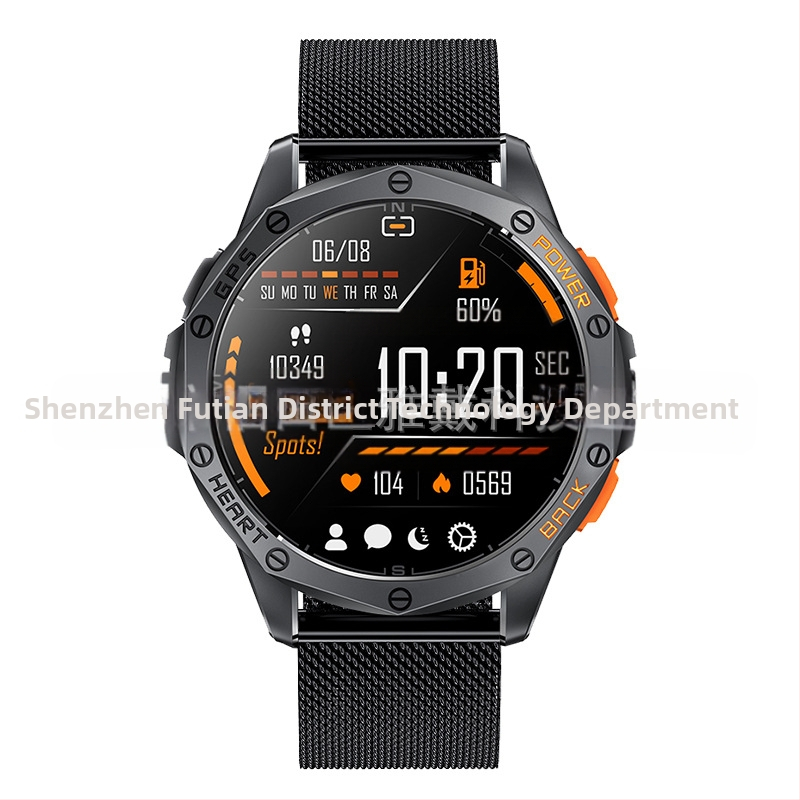 Cross Border K67 okosóra Bluetooth hívás GPS zseblámpa iránytű légnyomás magasság kültéri sportóra