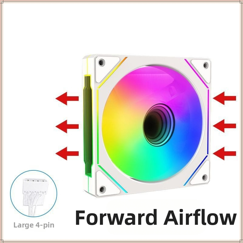 Full Tower Passion Prism 4. generációs PRO tengerre néző szobai asztali számítógép ház hűtőventilátor 12 cm-es ventilátor nagy 4 tűs