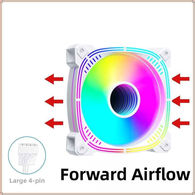 Full Tower Passion Prism 4. generációs PRO tengerre néző szobai asztali számítógép ház hűtőventilátor 12 cm-es ventilátor nagy 4 tűs