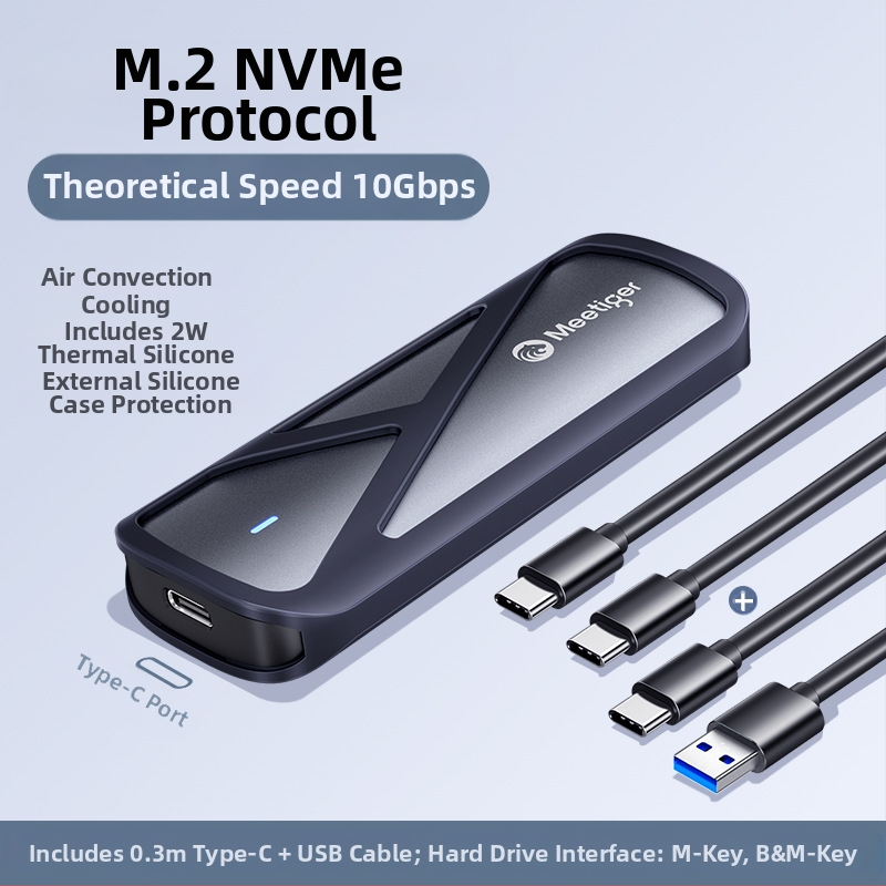 ventilaatoriga tiiger m.2 tahkis-kõvaketta kast m2 sata/nvme protokolliga väline ssd mobiilne kõvaketta kast