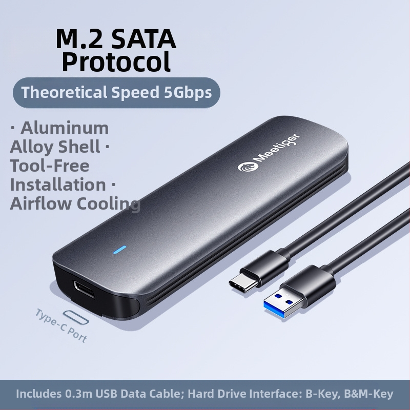 ventilaatoriga tiiger m.2 tahkis-kõvaketta kast m2 sata/nvme protokolliga väline ssd mobiilne kõvaketta kast