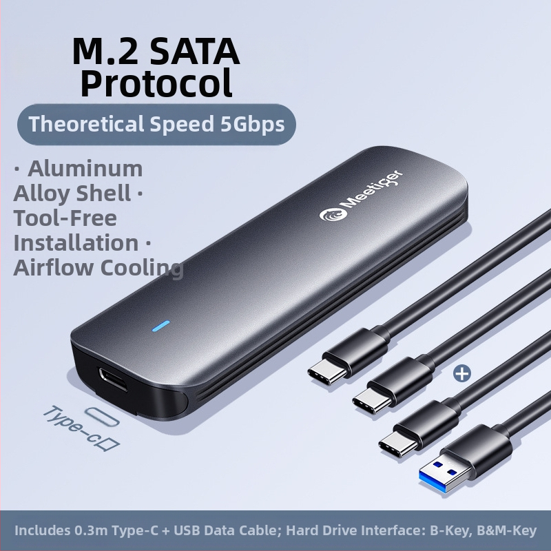 ventilaatoriga tiiger m.2 tahkis-kõvaketta kast m2 sata/nvme protokolliga väline ssd mobiilne kõvaketta kast