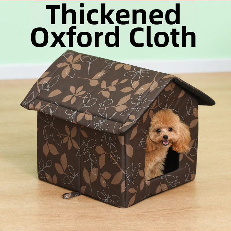 Kültéri vízálló Oxford szövetből készült macskakennel kisállatkennel kutyafekhely kisállatfekhely kóbor macskakennel kisállatkellékek sátor