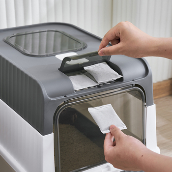 Λεκάνη άμμου γάτας Υπερμεγέθης, πλήρως κλειστό συρτάρι, Τουαλέτα γάτας, Αντιπυρετική υπεριώδης αποστείρωση, Τουαλέτα γάτας, Είδη κατοικίδιων