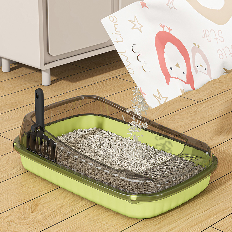 Kassiliivakast, eriti suur pritsmekindel, eriti suur lõhnavastane, veekindel, poolsuletud väike hoiuriiul, täielikult avatud kakakast