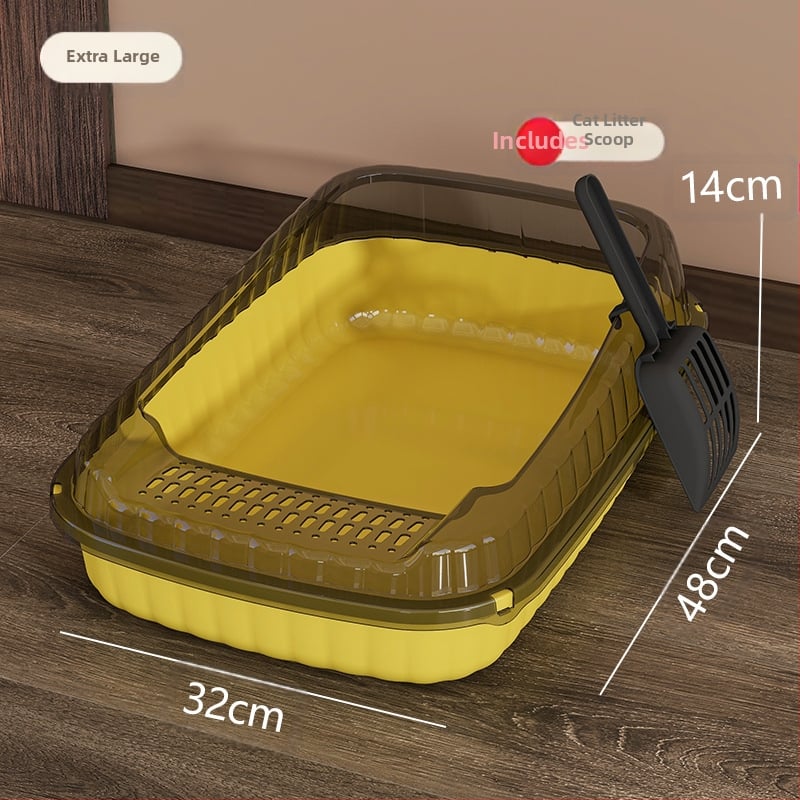 Kassiliivakast, eriti suur pritsmekindel, eriti suur lõhnavastane, veekindel, poolsuletud väike hoiuriiul, täielikult avatud kakakast