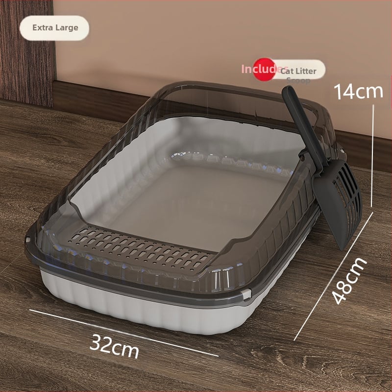 Kassiliivakast, eriti suur pritsmekindel, eriti suur lõhnavastane, veekindel, poolsuletud väike hoiuriiul, täielikult avatud kakakast