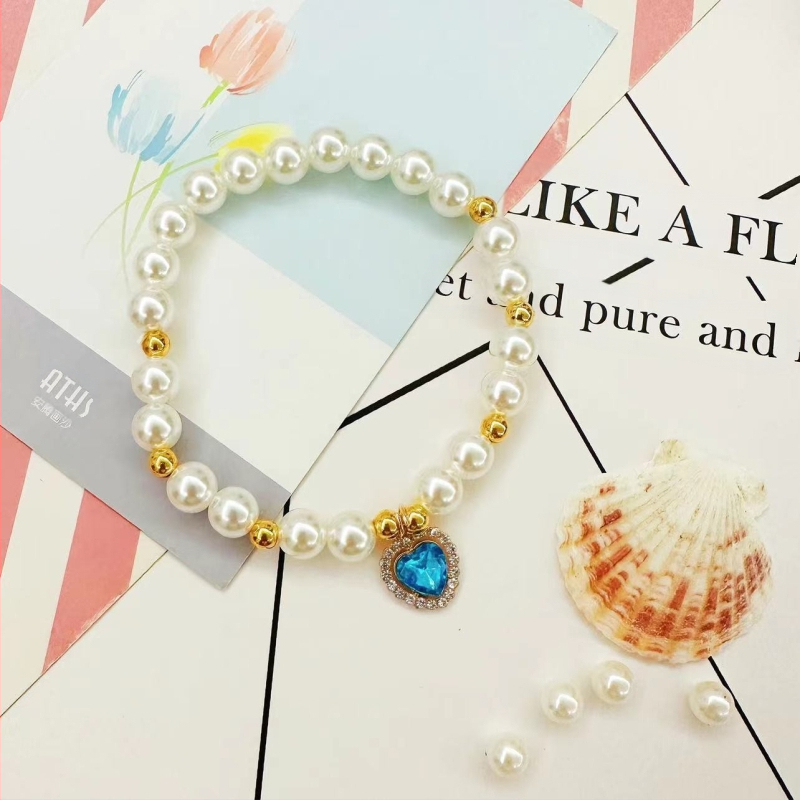 Határokon átnyúló kisállat-utánzatú gyöngy nyakörv macska kutya nyakörv ékszer kiemelt gyöngy ötvözet kiegészítők kézzel készített nyaklánc