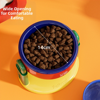 Tapadókorongos kisállattál emelő, állítható macskáknak és kutyáknak, univerzális védelemmel, nyaki gerincnek, itatótál, kutyatál, ferde, magas tál, felborulásgátlóval