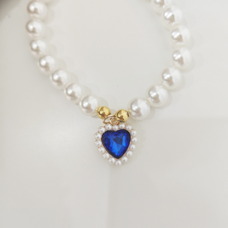 Lemmiklooma kaelakee kassi pärlkaelarihm koera kaelarihma kaelakett retro armastuse ripats kassid ja koerad armsad kaelaehted