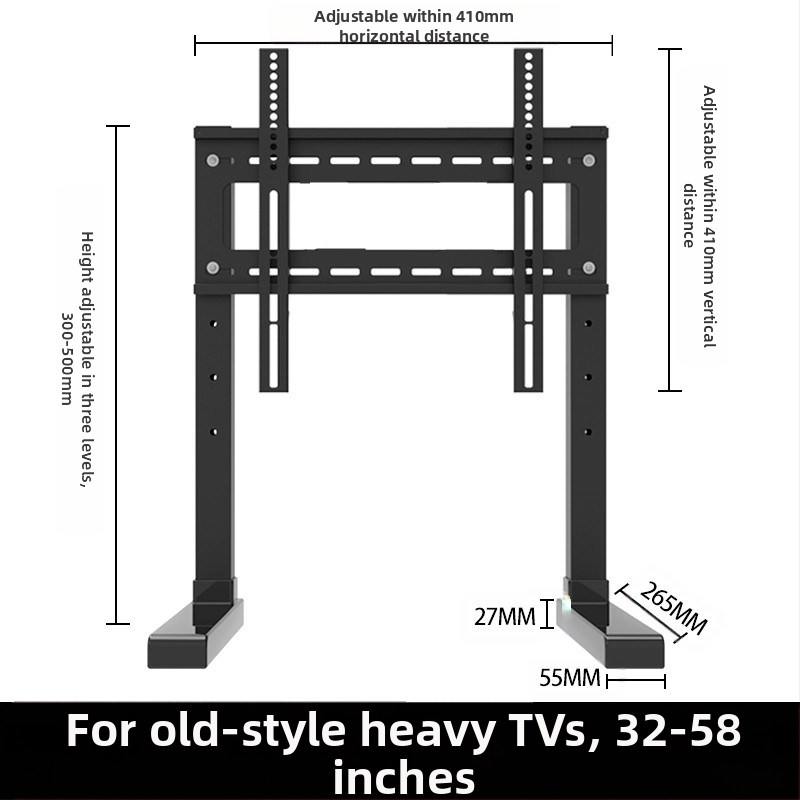 Suport TV 17/32/43, fără perforații, pentru înălțime, pentru desktop, cu suport universal pentru monitorul computerului desktop