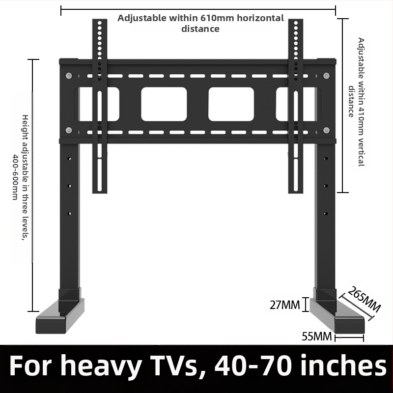 Suport TV 17/32/43, fără perforații, pentru înălțime, pentru desktop, cu suport universal pentru monitorul computerului desktop