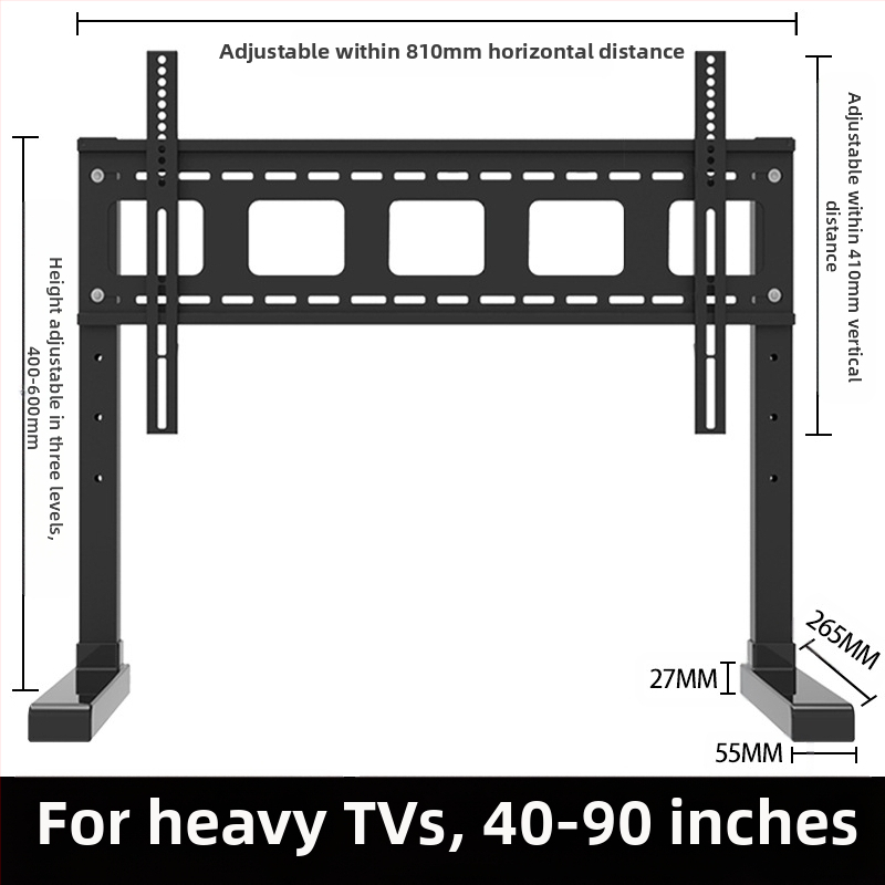 Suport TV 17/32/43, fără perforații, pentru înălțime, pentru desktop, cu suport universal pentru monitorul computerului desktop