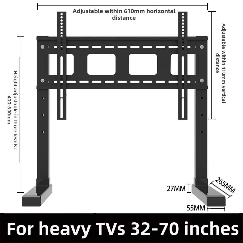 Suport TV 17/32/43, fără perforații, pentru înălțime, pentru desktop, cu suport universal pentru monitorul computerului desktop