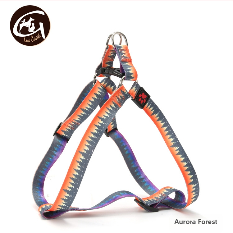 Külkereskedelmi kisállat-kellékek hőátadó erdő csillagos égbolt bojámi etnikai stílusú házon kívüli pánt menekülésgátló mellkas-hátra