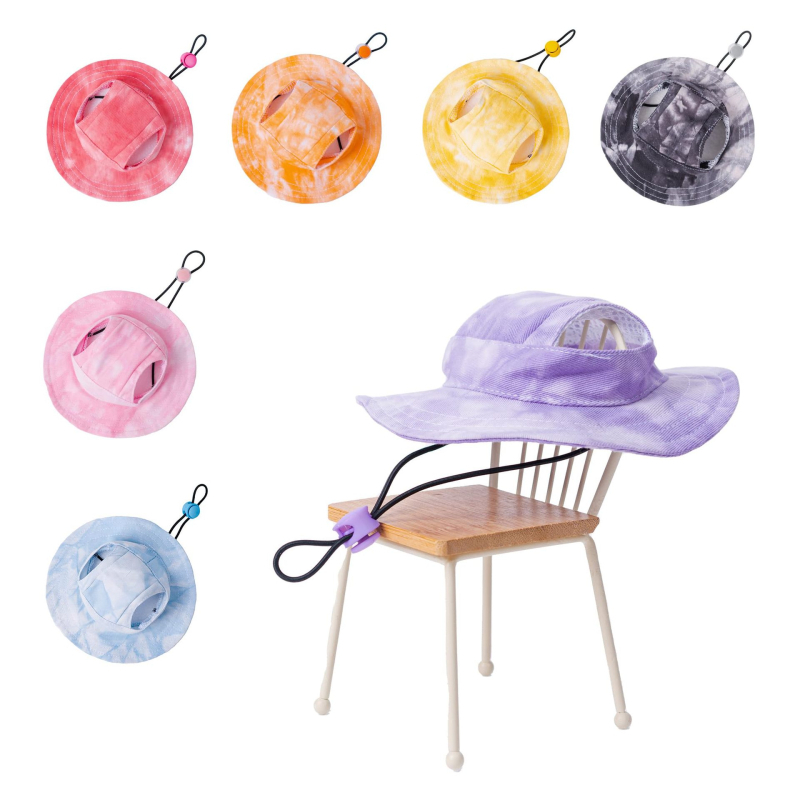 Популярна сладка шапка за домашни любимци на Amazon, разкриваща ушите, регулируема шапка за домашни любимци против удушаване и проливане