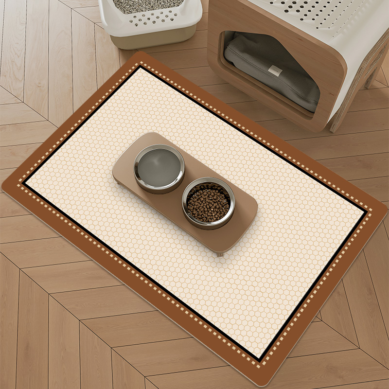 Tehnoloogia Nahk Lemmikloomade Imav Matt Koer Kass Riisikauss Placemat Vaikne Libisemiskindel Lemmikloomade Söötmine Pritsmekindel Imev Matt