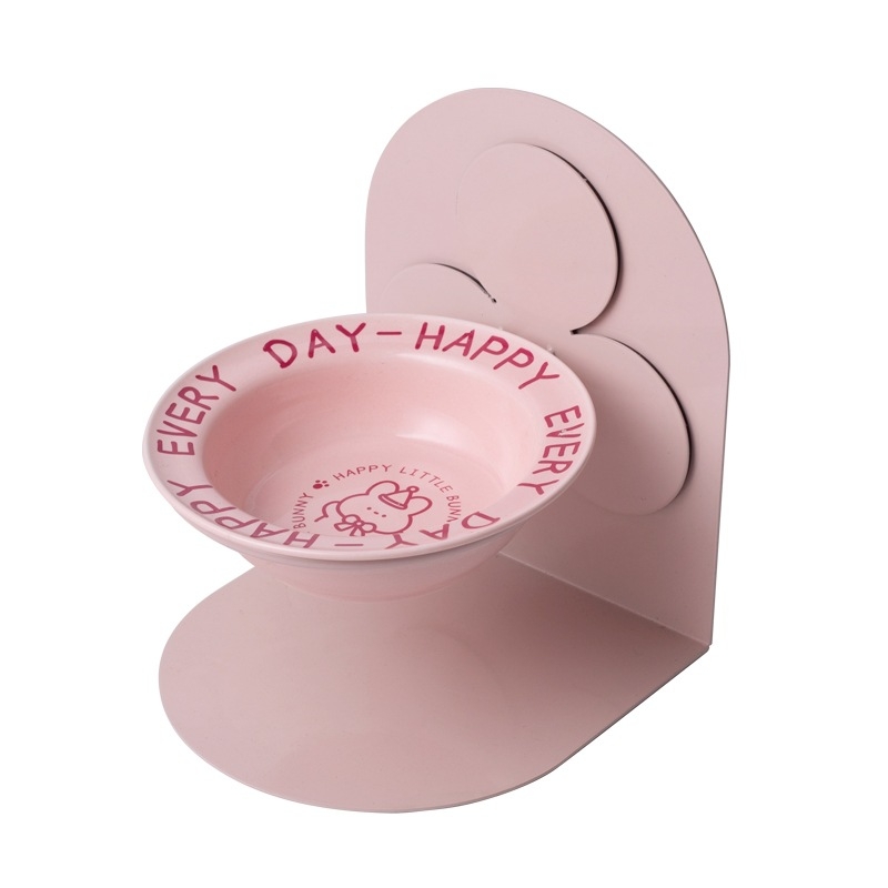 Keraamiline kõrge jalaga kauss, eemaldatav lemmikloomade kassikauss, kassi- ja koerakauss, kaelalülide kaitse, löögikindel kassitoidukauss, kallutatav kauss