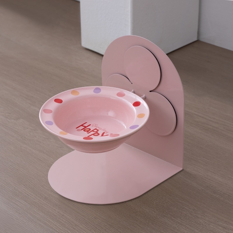 Keraamiline kõrge jalaga kauss, eemaldatav lemmikloomade kassikauss, kassi- ja koerakauss, kaelalülide kaitse, löögikindel kassitoidukauss, kallutatav kauss