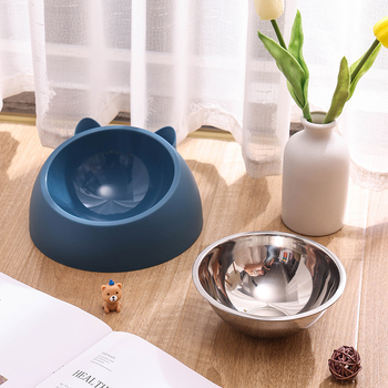 Νέο Hot Pet Bowl Μπολ για Γάτες Μπολ για Σκύλους Δύο σε Ένα Τροφή για Γάτες Σκύλος Κατοικίδιο Ζώο Προϊόντα Χονδρική