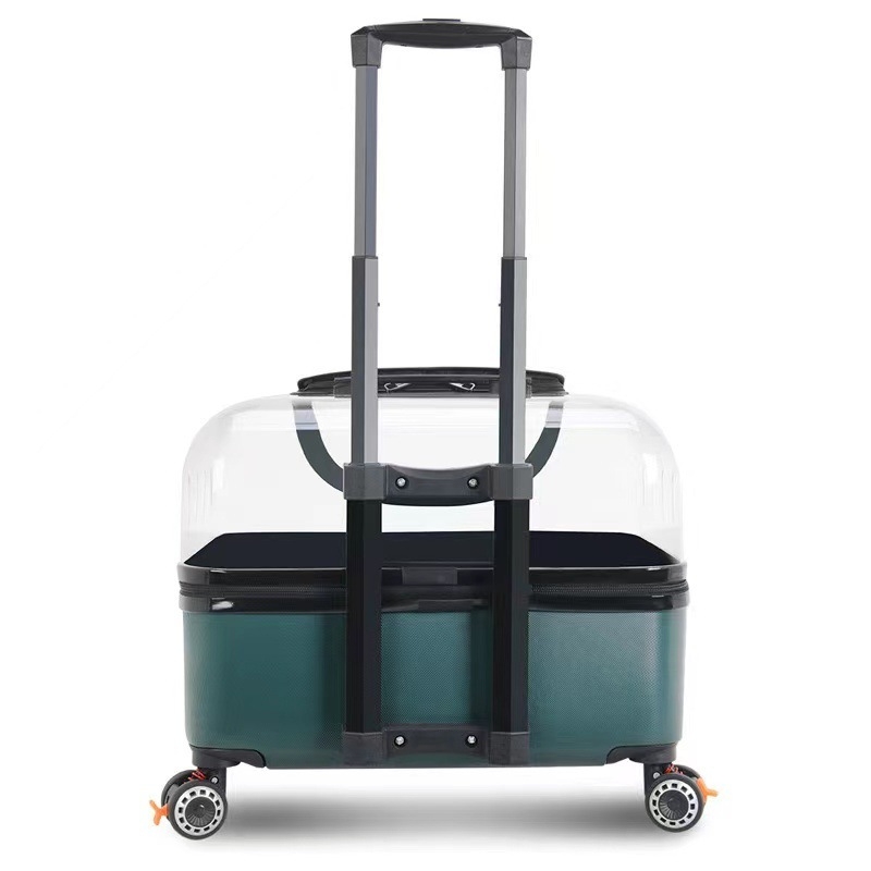 XZ lemmikloomade käru, läbipaistev kassikott, koerakäru, suur pagasikohver, kahele suurele kassile