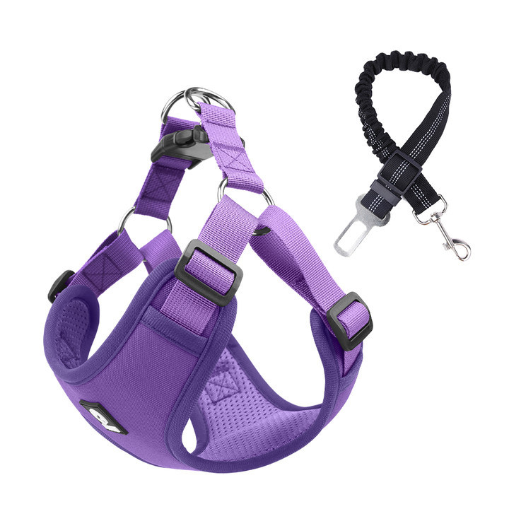 Hulgimüük lemmikloomade auto rinnal seljaga sõitmiseks hädapidurdus pööramine lendamise vastane koera veojõu köis mugav nullrõhuga koera rinnal seljal