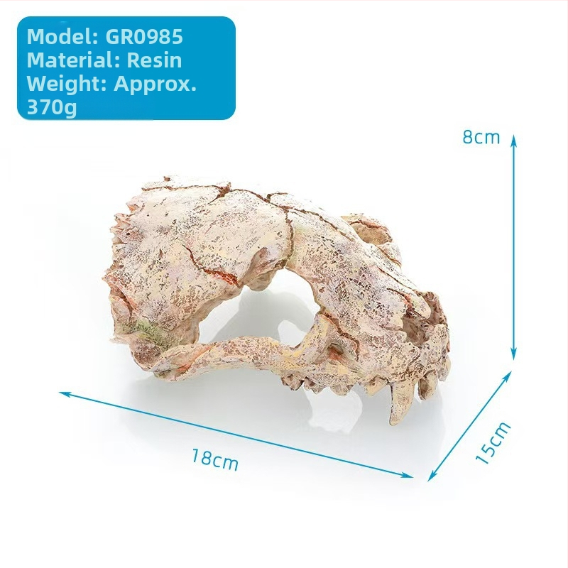 Roomajate lemmikloomade vältimisaugu kalapaagi haljastus, kunstlik kraani luust fossiilsete kalade ja krevettide maja akvaariumi kaunistamise käsitöö, eksootiline lemmikloom