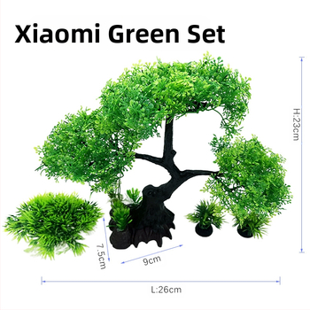 Διακοσμητική προσομοίωση ενυδρείου Προσομοίωση σκηνής υδάτινου χόρτου Διαμόρφωση τοπίου φυτών Σετ πολλαπλών συνδυασμών υδάτινου χόρτου Δέντρα υδάτινου χόρτου