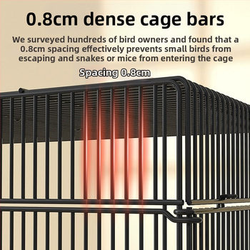 0.8 Κρυπτογραφημένο κλουβί πουλιών, κλουβί παπαγάλων, μεγάλο κλουβί πουλιών για οικιακή χρήση, για δέρμα τίγρης Xuanfeng, παιωνία, ορτανσία, μαργαριτάρι