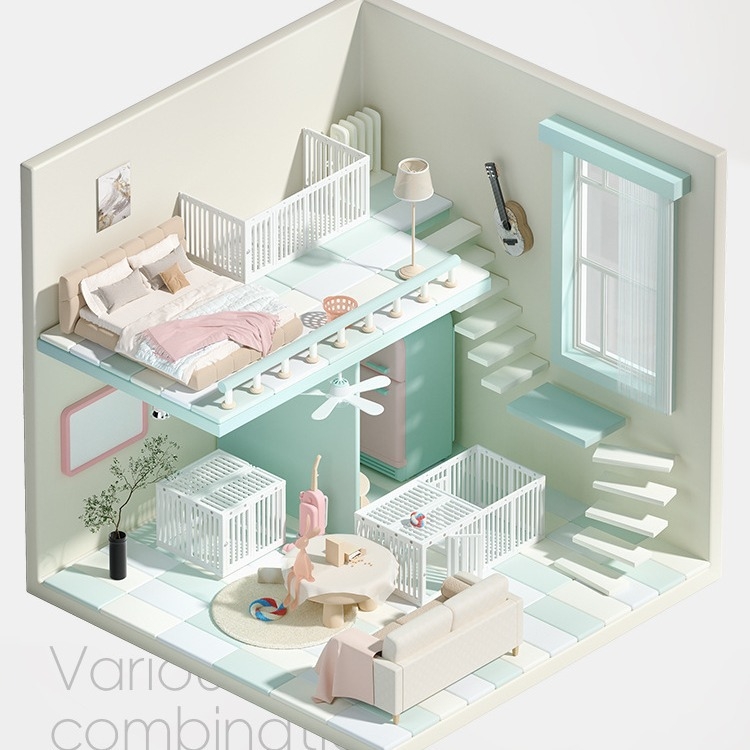 Kistestű, közepes és nagytestű kutyáknak való beltéri kisállatkerítés, kutyakerítés, kutyakerítés ketrec, fúvott műanyag kennel nagykereskedelem