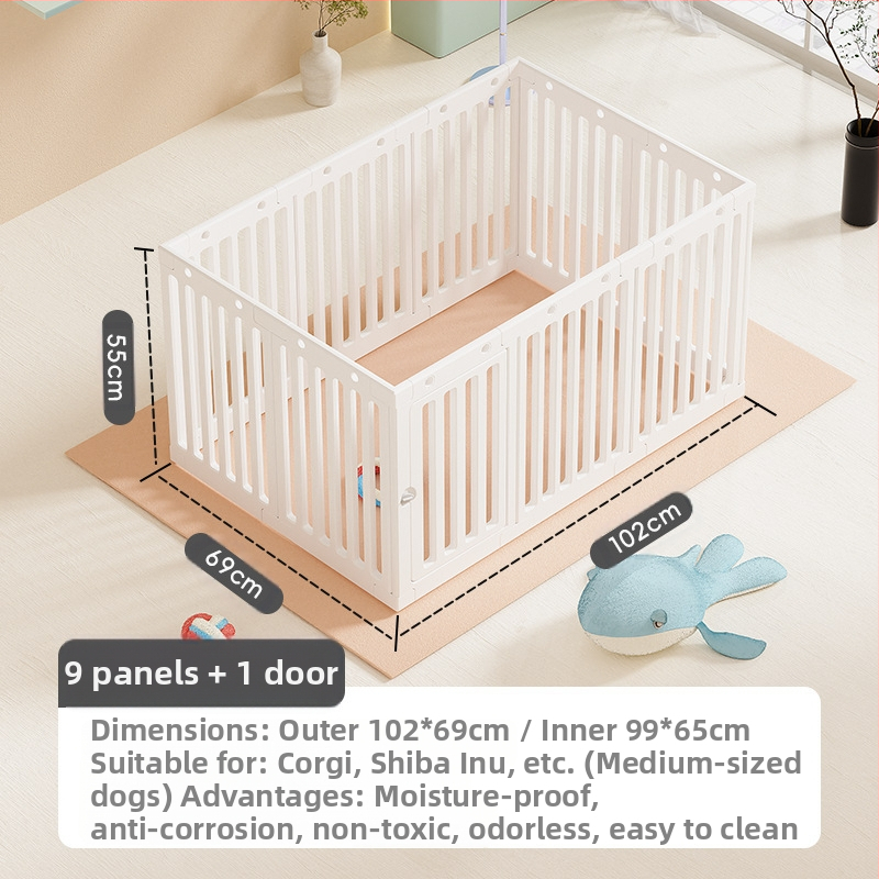 Kistestű, közepes és nagytestű kutyáknak való beltéri kisállatkerítés, kutyakerítés, kutyakerítés ketrec, fúvott műanyag kennel nagykereskedelem