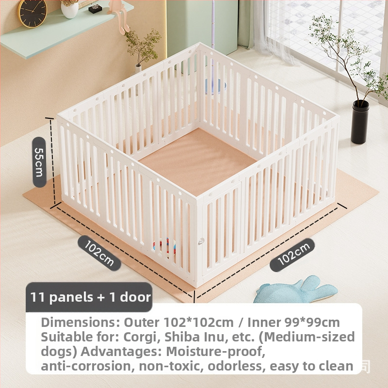 Kistestű, közepes és nagytestű kutyáknak való beltéri kisállatkerítés, kutyakerítés, kutyakerítés ketrec, fúvott műanyag kennel nagykereskedelem