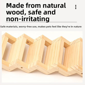 Τραπέζι ανάπαυσης κλουβιού Σκάλα αναρρίχησης κορμών Παιχνίδι κλουβιού πουλιών σε σχήμα Z Μικρή σκάλα πουλιών Ξύλινη σκάλα Διαδραστική σκάλα αναρρίχησης παπαγάλων