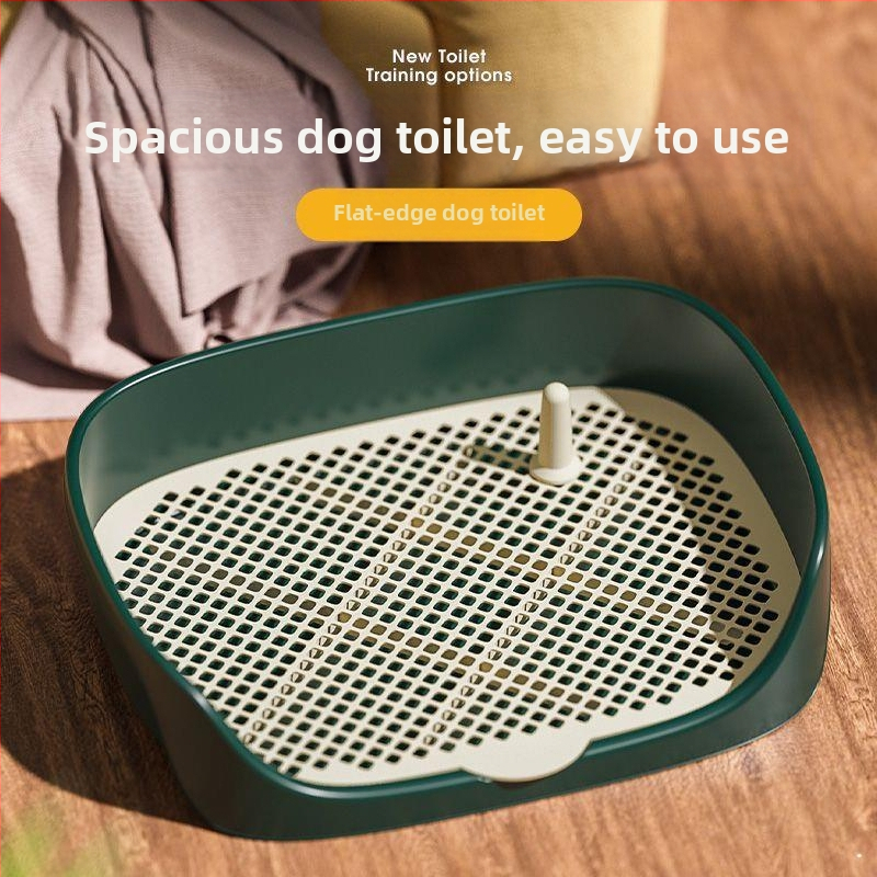 Тоалетна за кучета против лайна, малка, пълен комплект, автоматична тоалетна за кучета с пясък от неръждаема стомана, специална тоалетна за корги