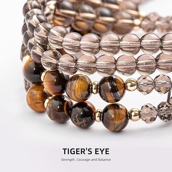 Κορδόνι με κρυστάλλινες χάντρες, φυσικό κορδόνι με χάντρες από πολύτιμους λίθους, κολιέ με κορδόνι για γυναίκες δασκάλες