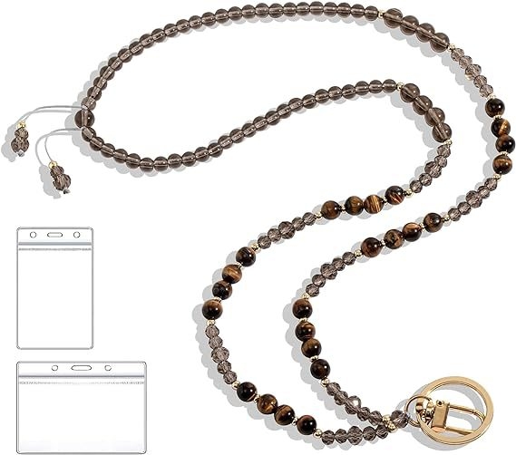 Kristallhelmestega kaelarihm, naturaalsetest pärlitest helmestega võtmerihm, õpetajate naiste kaelarihm