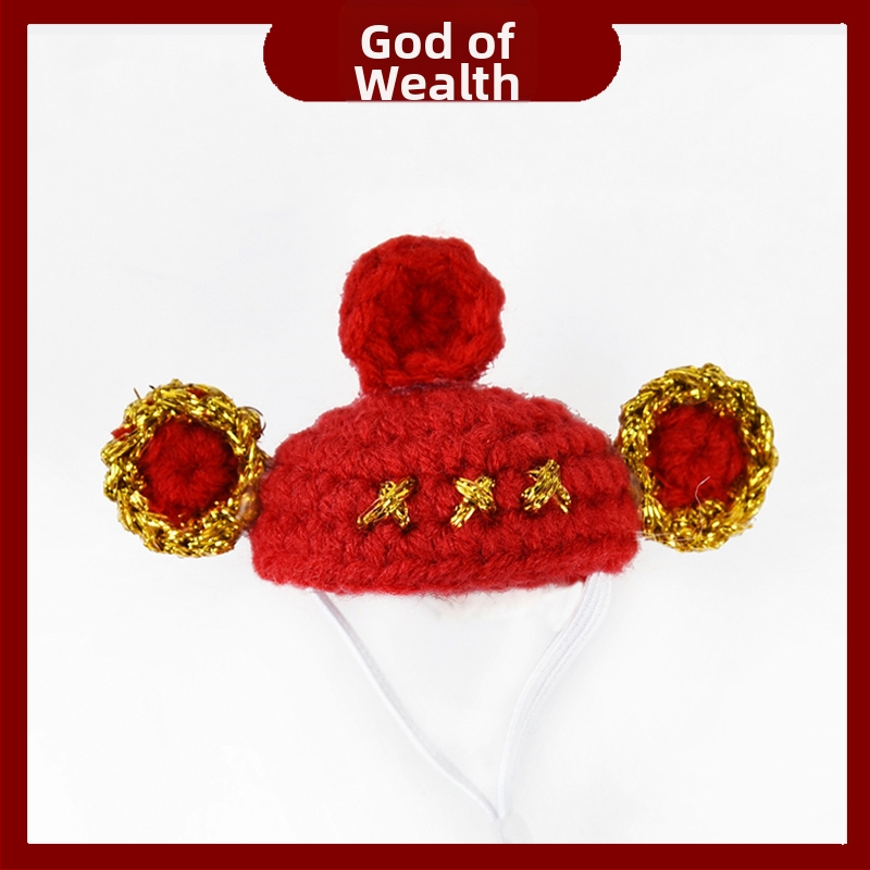 Тигрова кожа Xuanfeng шапка за папагал хамстер шапка за папагал домашен любимец малка шапка аксесоари за глава на птица шапка