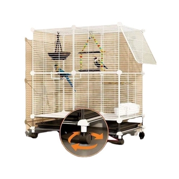 Διαφανές διακοσμητικό κλουβί με παπαγάλο, παπαγάλος, Xuanfeng, παιωνία, πουλί, κεντημένο μάτι, μεγάλο μέγεθος βίλας, μεταλλικό σπίτι, μεγάλος χώρος