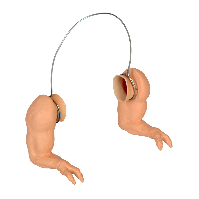 Žaislinis „Crossbridge Chicken Arm“ dinozaurų ranka, raumenų ranka, augintinis, Cole, antis, papūga, universalus dekoratyvinis rankinis žaislas augintiniui