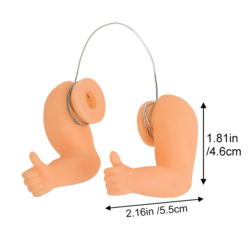 Žaislinis „Crossbridge Chicken Arm“ dinozaurų ranka, raumenų ranka, augintinis, Cole, antis, papūga, universalus dekoratyvinis rankinis žaislas augintiniui