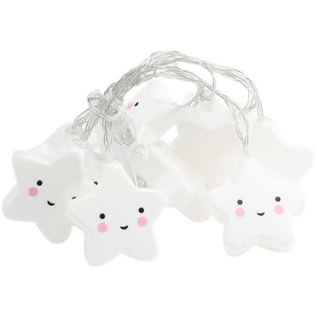 LED girliandos, žvaigždžių šviesos, debesų, besišypsančių veidų šviesos, vaivorykštės girliandos, gimtadienio vakarėlio kambario apšvietimo scenos išdėstymas