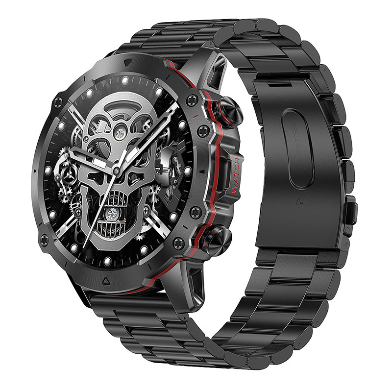 Új kültéri AK56 intelligens óra Bluetooth hívás 1,43 hüvelykes pulzusmérő vérnyomásmérő több sport intelligens óra