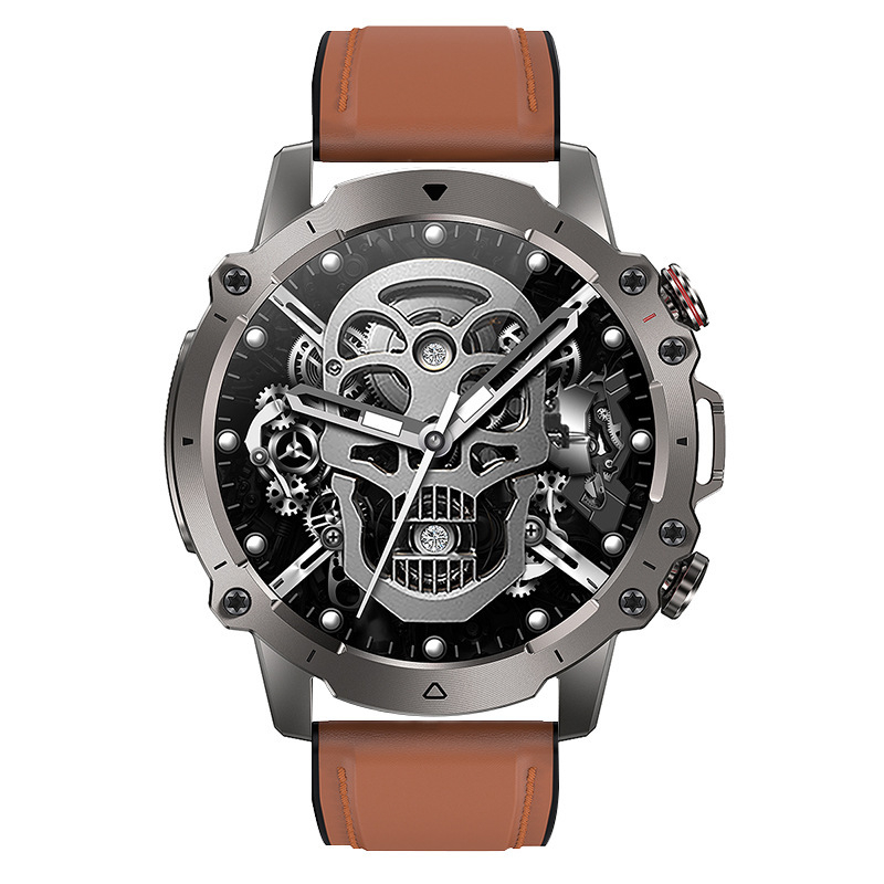 Új kültéri AK56 intelligens óra Bluetooth hívás 1,43 hüvelykes pulzusmérő vérnyomásmérő több sport intelligens óra