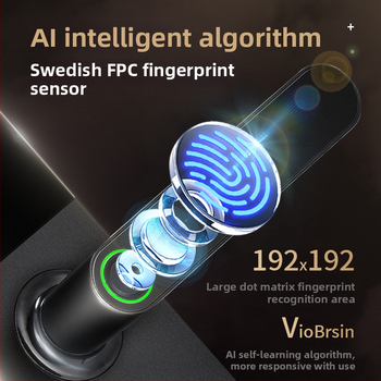 Bezmaksas piegāde Sejas atpazīšanas viedā durvju slēdzene Automātiska pirkstu nospiedumu bloķēšana Paroles bloķēšana Mājas drošības durvis Koka durvju elektroniskā slēdzene