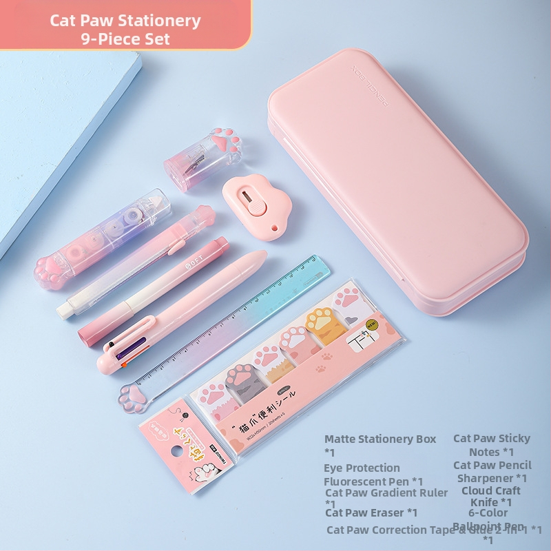 Prechodová farba Mačací pazúr papiernictvo oblek vysoko vyzerajúci študent papiernictvo darčeková taška na konci semestra vzdelávacie ceny veľkoobchod