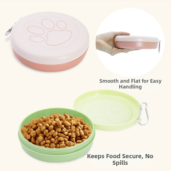 Νέο φορητό μπολ σνακ για κατοικίδια, πολυλειτουργικό μπολ για σκύλους και γάτες, για τάισμα τροφής και νερού