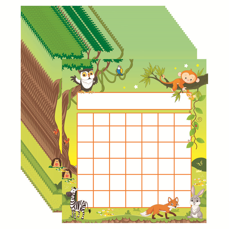 Klasės mokymo skatinimo kortelės tvarkaraštis, animacinis pradinės mokyklos mokinio pritaikytas darželio vaikų antspaudo kortelės apdovanojimo stalas