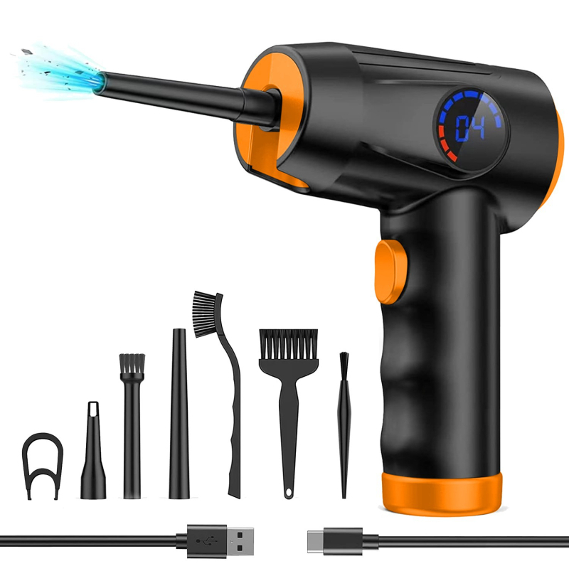 Sprādzienbīstams viedais digitālais displejs ērta uzlāde mini rokas tīrīšanas sūknēšanas automašīnas bezvadu super putekļu pūtējs